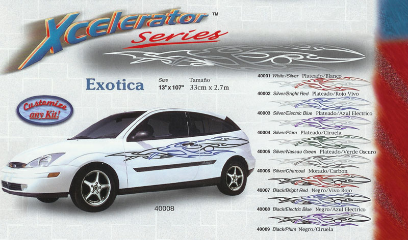 Xcelerator Series Exotica 13" x 107" Vehicle Graphics