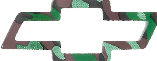 Chevy Camo Emblem Bow Tie Decals (Blue, White, Red, Black or NEW Camouflage)