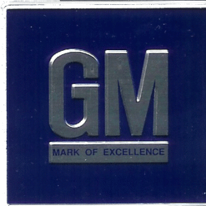 1968-72 G.M. Emblem W/ Blue Background