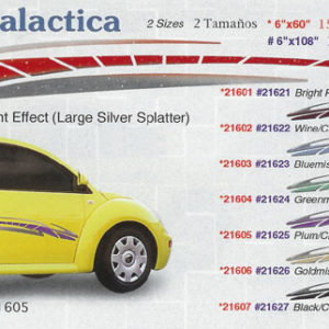 Galactica 6" x 60" 6" x 108" Custom Vinyl Graphics