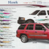 Hawk 3" x 120" 6" x 138" Custom Vinyl Graphics