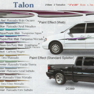 Talon 3" x 120" 6" 138" Custom Vinyl Graphics