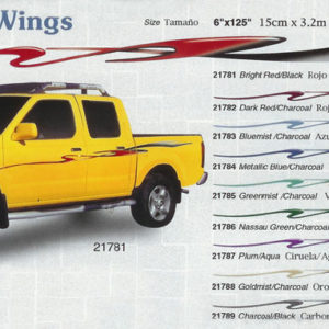 Wings 6" x 125" Custom Vinyl Graphics