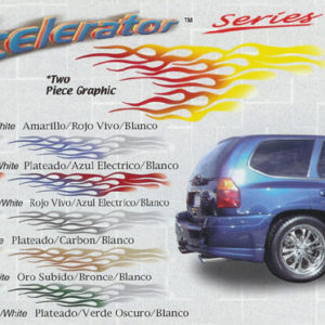 Xcelerator Series Firestorm 22" x 82" Custom Vinyl Graphics