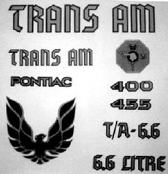 1976-78 Trans Am - Special Edition Decals