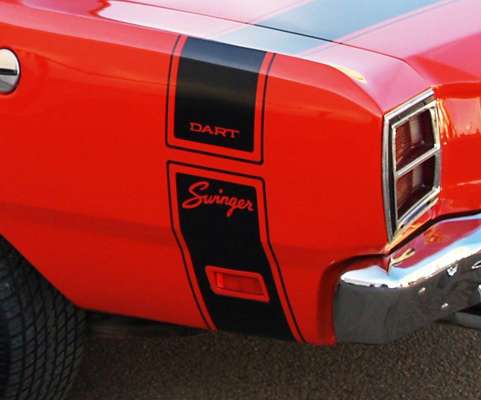 1969 Dodge Dart Swinger Bumble Bee Stripe